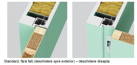 Pachet 10 x Usa Filomuro Hide / cu toc ascuns PORTA Doors Alb HDF - miez PAL Tubular [4]