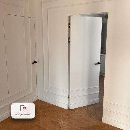 Pachet 10 x Usa Filomuro Hide / cu toc ascuns PORTA Doors Alb HDF - Miez Fagure Stabilizare [3]