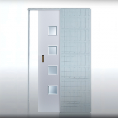 Usi Glisante - Usa glisanta cu model HDF incastrata in perete - Colectia QUADRAT 4.4