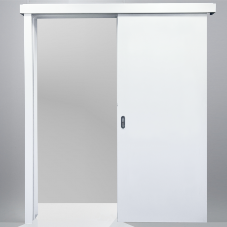 Usi cu oglinda - Usa glisanta Porta Decor cu incuietoare si toc porta tunel -Alb