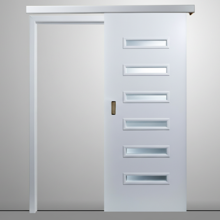 Usi glisante aplicate pe perete - Usa glisanta HDF aplicata pe perete - Colectia ELIAS 4.3