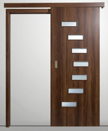 Usi Glisante - Usa glisanta HDF aplicata pe perete - Colectia INFINIT 3.1