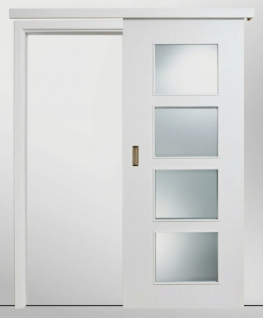 Usi de interior - Usa glisanta HDF aplicata pe perete - Colectia QUADRAT 4.1