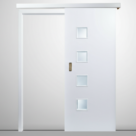 Usi la comanda - Usa glisanta HDF aplicata pe perete - Colectia QUADRAT 4.4