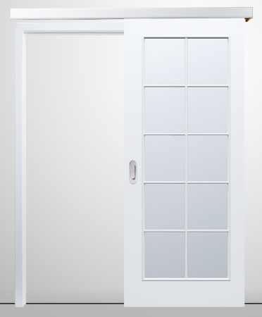 Usi PORTA Doors - Usa glisanta HDF aplicata pe perete PORTA Decor model C