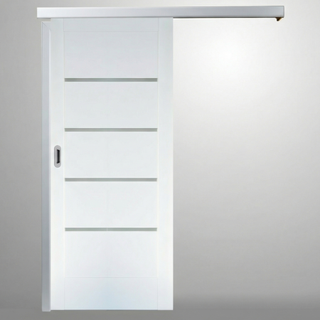 Usi Glisante - Usa glisanta PORTA VERTE HOME G4 aplicata pe perete Alb