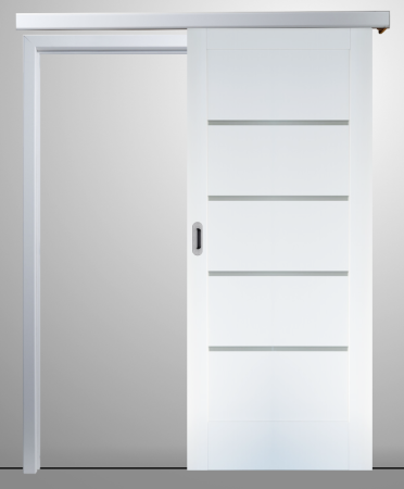 Usa glisanta PORTA VERTE HOME G4 aplicata pe perete Alb [1]