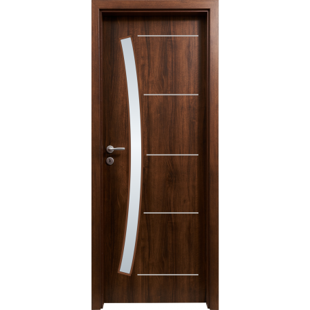 Prezentare Live Usi - Usa HDF cu toc reglabil din MDF/PAL - Colectia PROGRESS 1.1 - Culoare Nuc