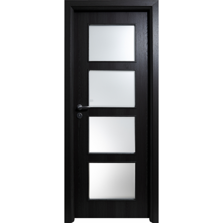 Prezentare Live Usi - Usa HDF cu toc reglabil din MDF/PAL - Colectia QUADRAT 4.1 - Culoare Gri Antracit