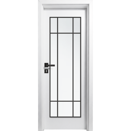 Usi cu Toc Reglabil - Usa interior Alba HDF cu toc reglabil din MDF/PAL - Colectia STENOIR Alb 7.1