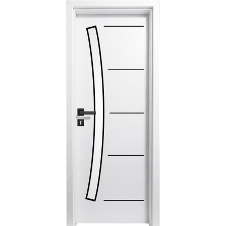 Usi cu Toc Reglabil - Usa interior Alba HDF cu toc reglabil din MDF/PAL - Colectia STENOIR Alb 7.0