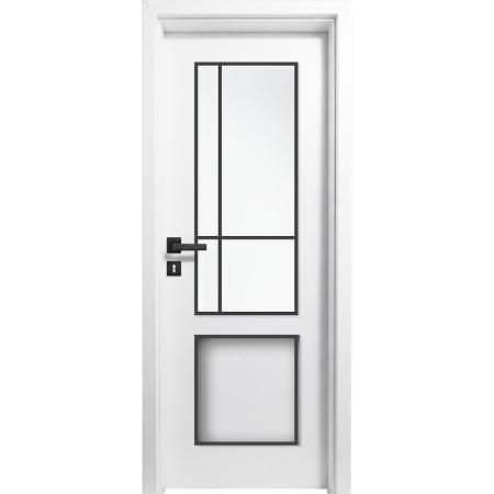 Usi cu Toc Reglabil - Usa interior Alba HDF cu toc reglabil din MDF/PAL - Colectia STENOIR Alb 7.7