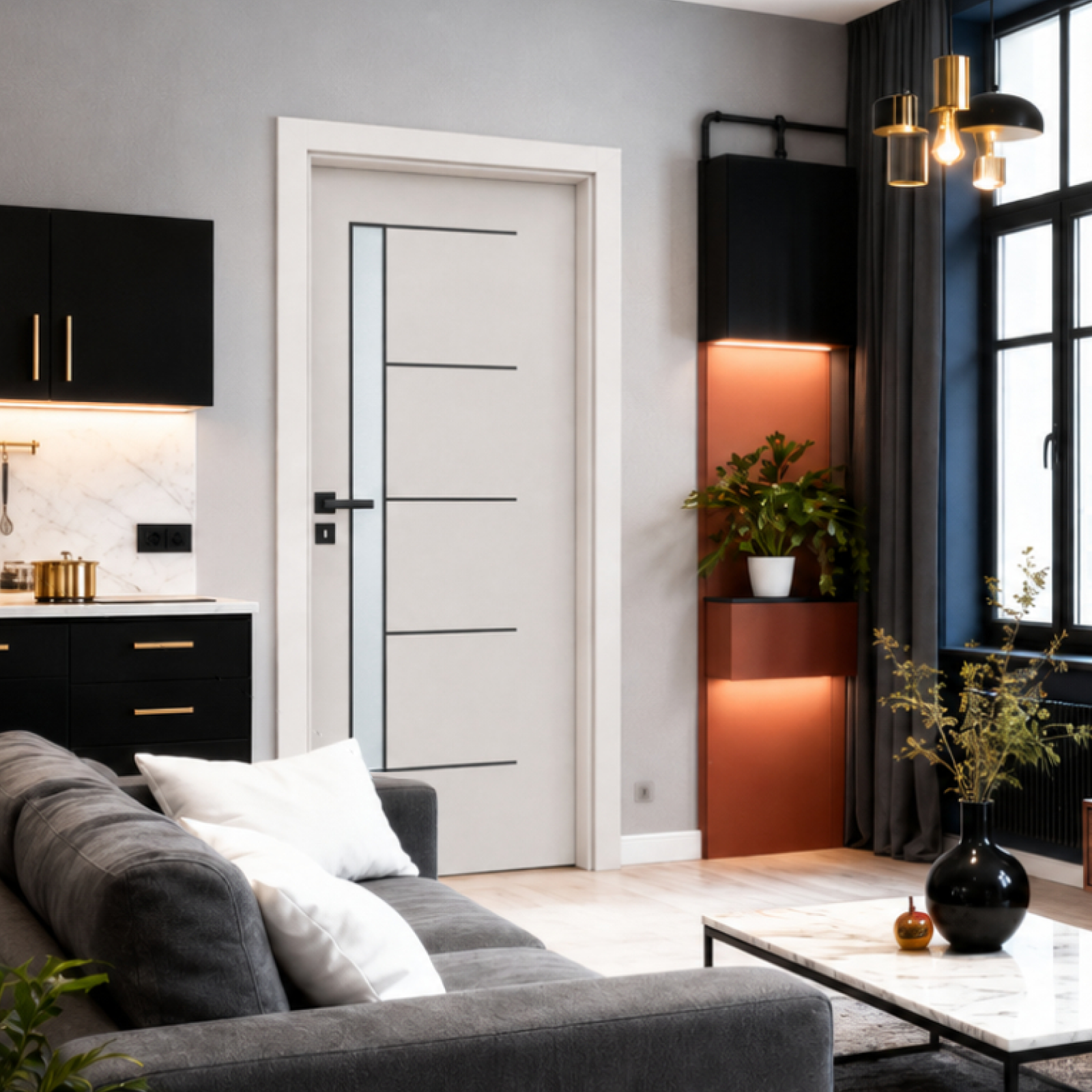 Usa interior HDF cu toc reglabil din MDF/PAL - Colectia STENOIR Casmir 7.5 [1]