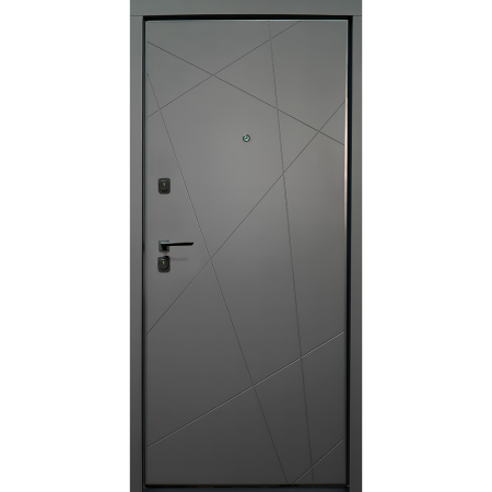 Pachet 12 x Usa intrare apartament LINEA365 bicolora - Finisaj in 2 culori Gri Antracit / Alb [1]