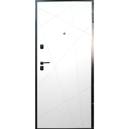 Usa intrare apartament LINEA365 bicolora - Finisaj in 2 culori Gri Antracit / Alb [1]