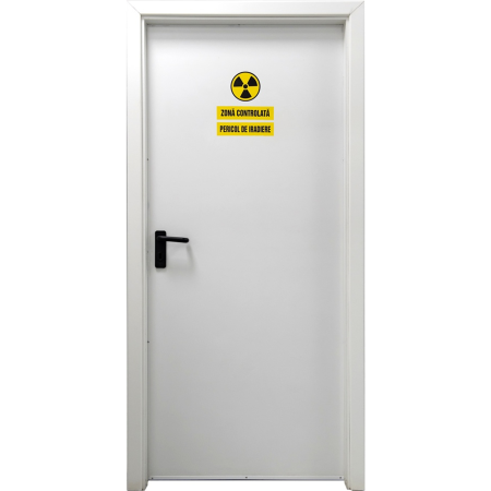 Usi Metalice Tehnice - Usa metalica antiradiatii placata cu PLUMB si HDF - Alb