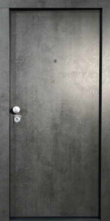 Pachet 12 x Usa metalica de intrare in apartament bicolora antiefractie RC3 - Culoare Ciment Inchis / Alb [1]