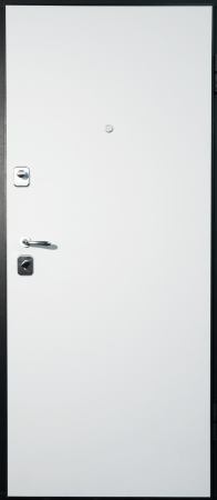 Usa metalica de intrare in apartament bicolora antiefractie RC3 - Culoare Ciment Inchis / Alb [1]