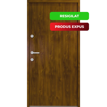 Usi de intrare in apartament - Usa Metalica din otel de intrare in apartament Turenwerke ATS 56 - Stejar Auriu - Stanga