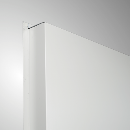 Usa metalica dubla blat 60 mm intrare secundara cu geam - RAL 9003 - Alb - Usa dubla multifunctionala otel [3]