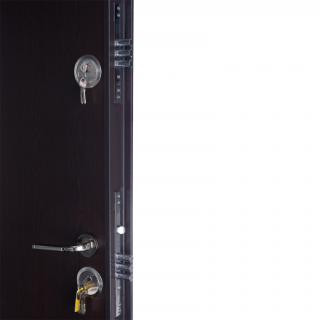 Pachet 12 x Usa metalica intrare apartament placata cu MDF Wenge - Mega EKO P+ 9000 [4]