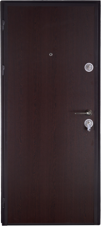 Pachet 12 x Usa metalica intrare apartament placata cu MDF Wenge - Mega EKO P+ 9000 [2]