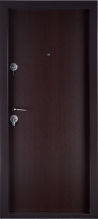 Pachet 12 x Usa metalica intrare apartament placata cu MDF Wenge - Mega EKO P+ 9000 [1]