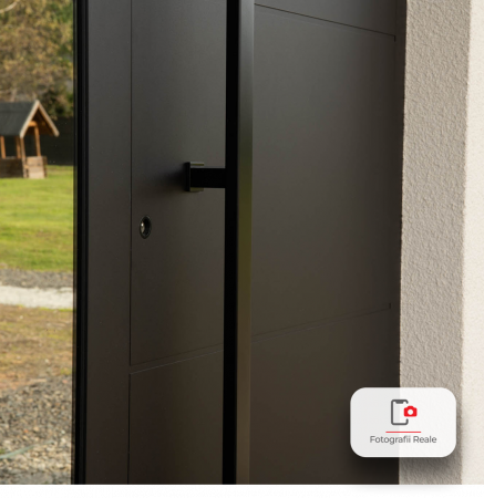 Usa pivotanta de intrare in casa din otel – Model PIVOT, gri antracit RAL 7016 [4]
