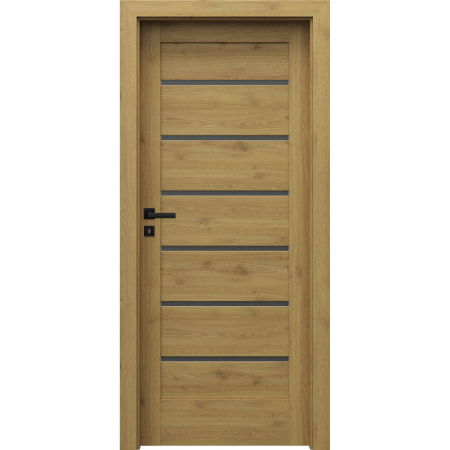 Usi de interior - Usa PORTA VERTE HOME H5 (sticla neagra) PORTAPERFECT 3D + TOC PORTA SYSTEM