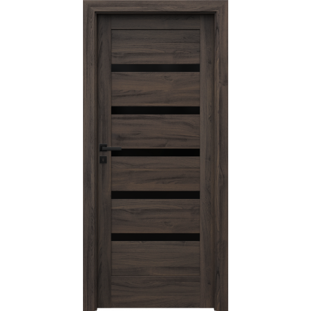 Usi PORTA Doors - Usa PORTA VERTE HOME H5 (sticla neagra) PORTASYNCHRO 3D + TOC PORTA SYSTEM