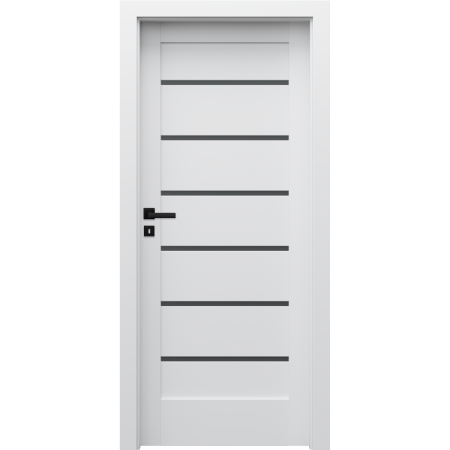 Usi de interior - Usa PORTA VERTE HOME J6 (sticla neagra) SOFT CPL + TOC PORTA SYSTEM