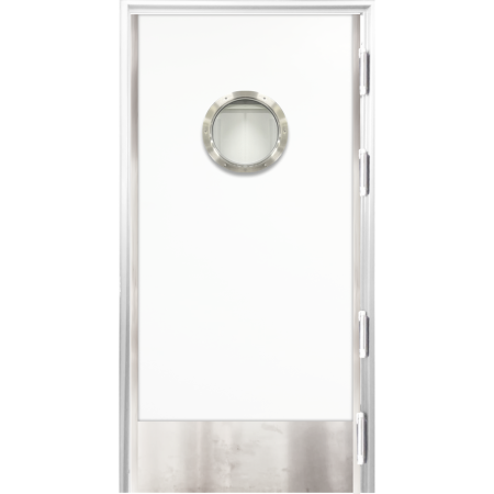 Usi pentru Restaurant - Usa restaurant bucatarie cu geam hublou - dublu batanta la 180