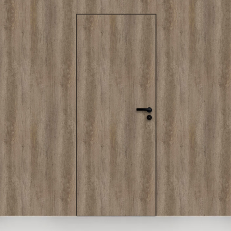 Usa tehnica din lemn cu finisaj HPL balamale ascuns si toc metalic [1]