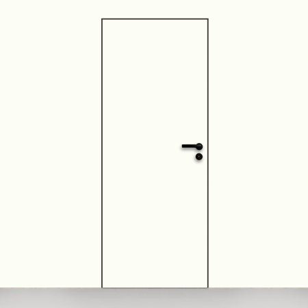 Usa tehnica din lemn cu finisaj HPL balamale ascuns si toc metalic [1]