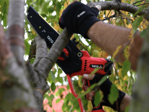 Аккумуляторная цепная пила 176 мм 18 В Yato [2]