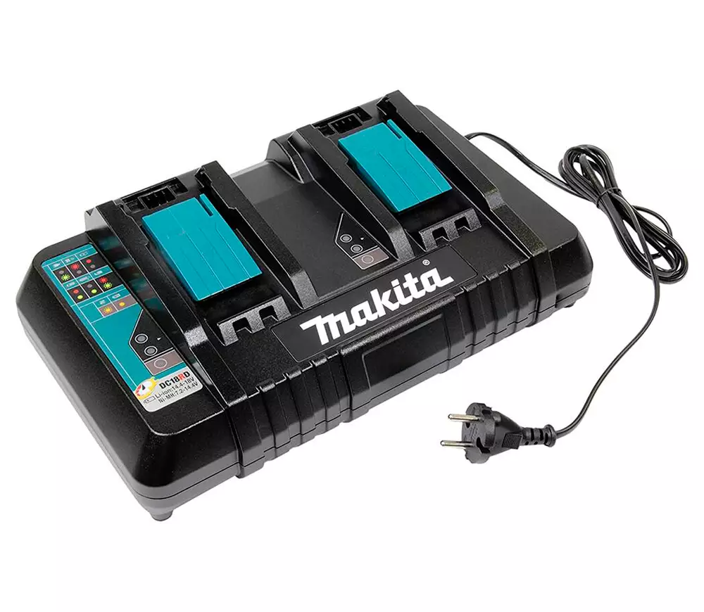 Instrument cu acumulator - Încărcător rapid dublu Makita DC18RD 18V