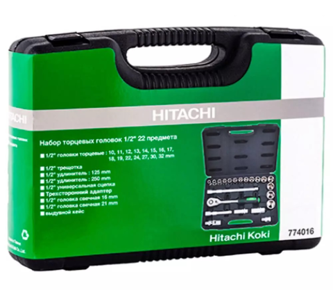 Набор 22 головок 1/2" Hikoki [1]