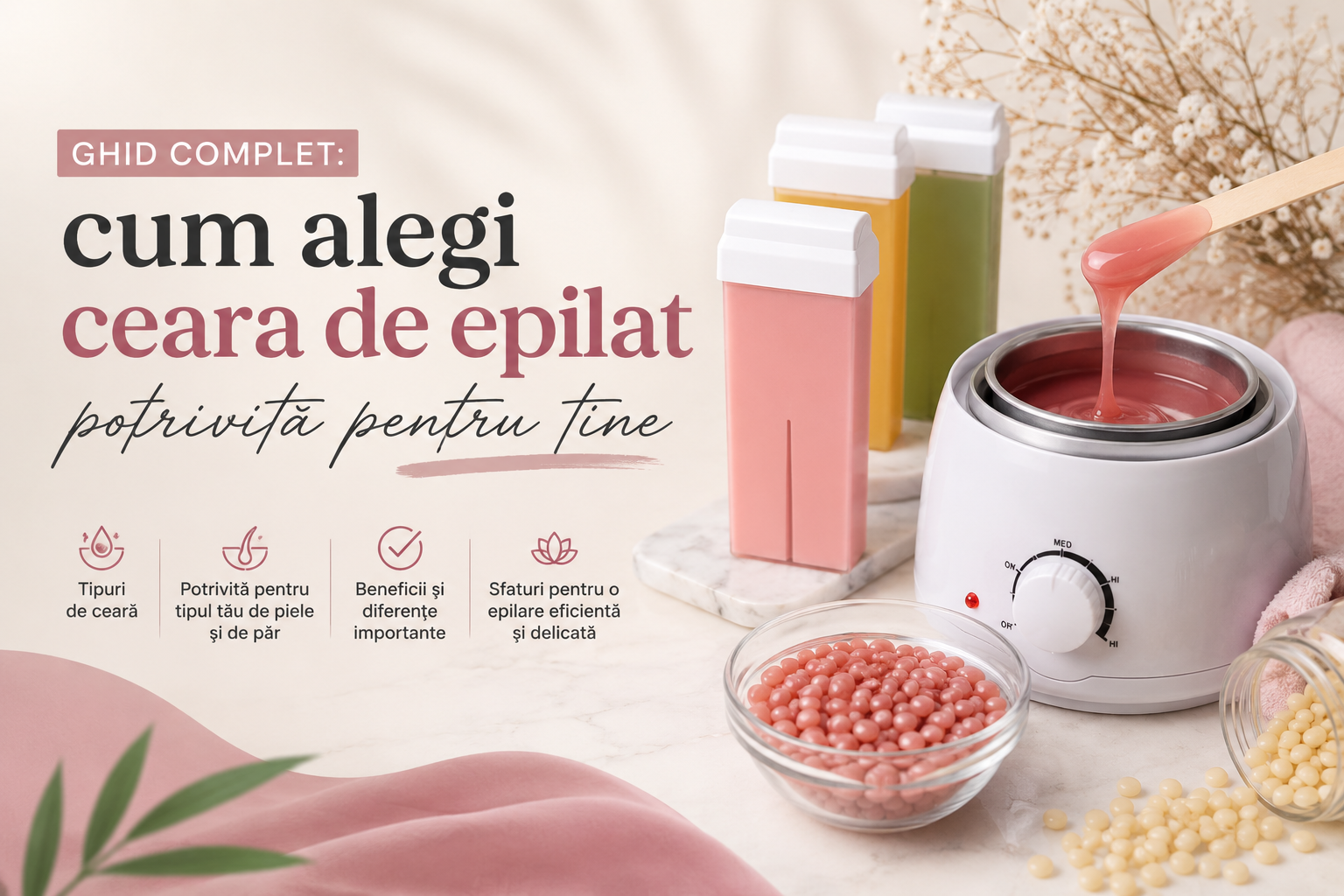 Ghid complet: cum alegi ceara de epilat potrivită pentru tine