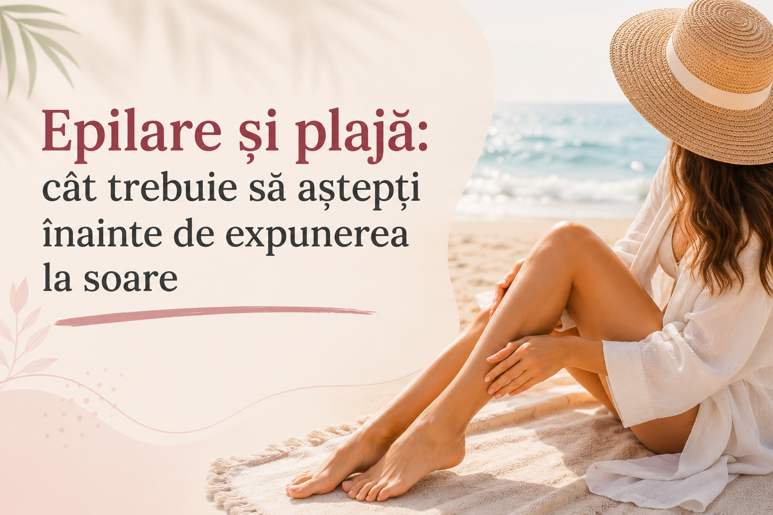 Epilare și plajă: cât trebuie să aștepți înainte de expunerea la soare