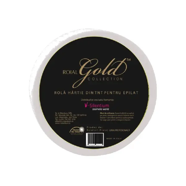 Rola hartie epilat alba Roial Gold Collection Italia [1]