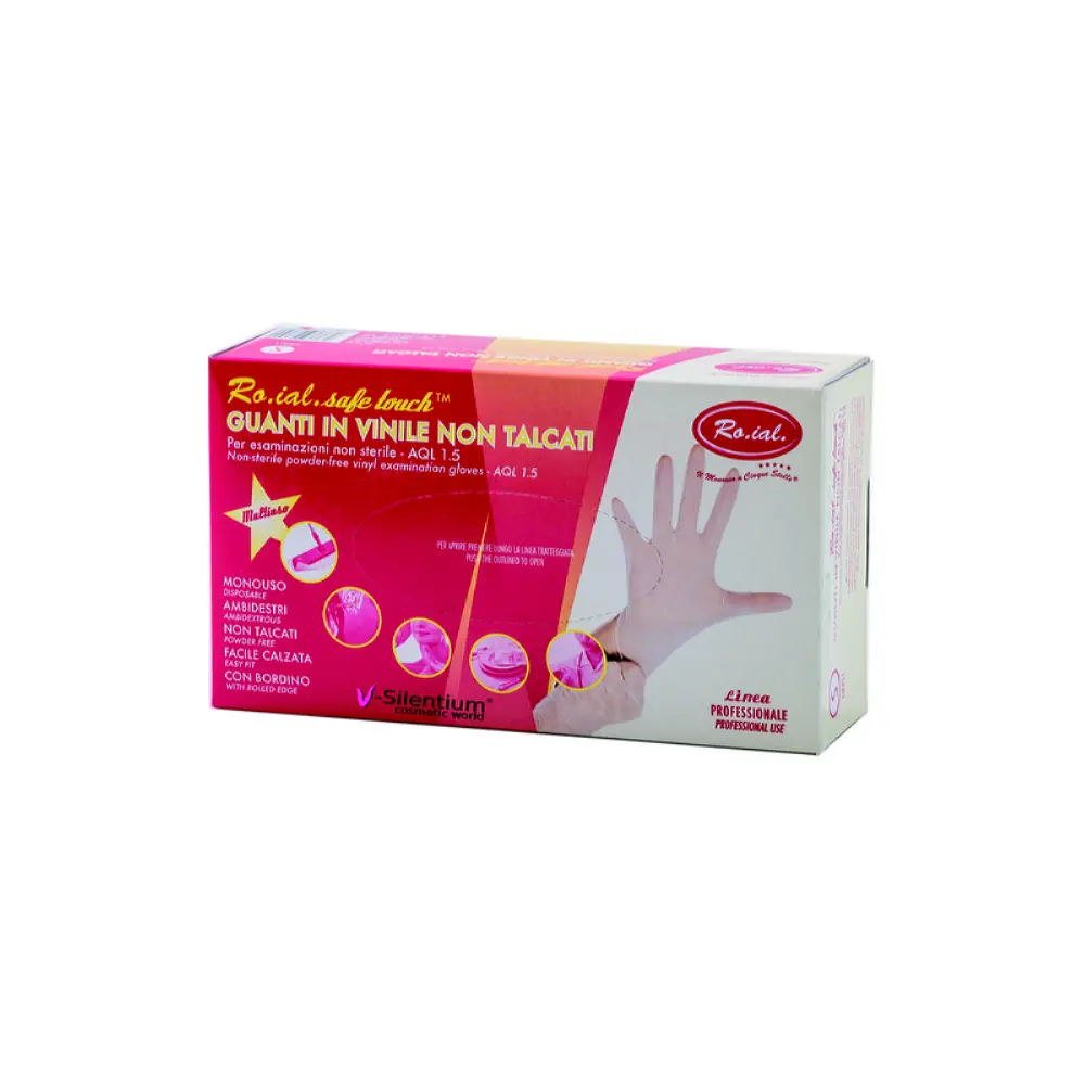 Consumabile - Manusi din vinilin fara pudra de talc Roial marimea S 100 buc