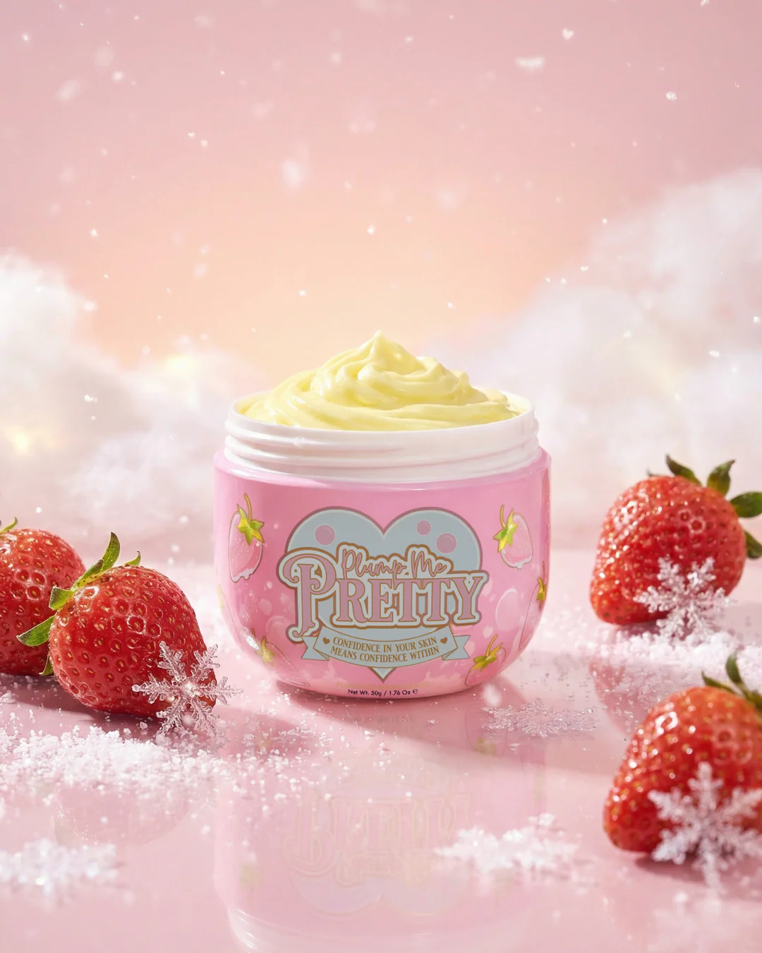 Toate produsele - P.Louise Plump Me Pretty - crema hidratanta - Strawberry Snowflake