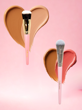 Toate produsele - Valbeauty - set pensula pentru fond de ten + pensula pentru contur/bronzer/blush