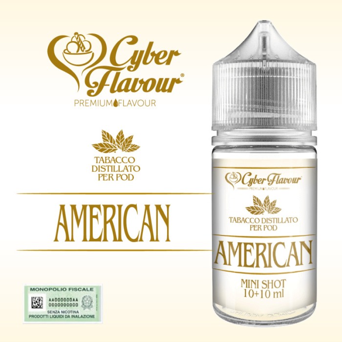 American - Tobacco Distillato per Pod 10ml, Cyber Flavour [1]