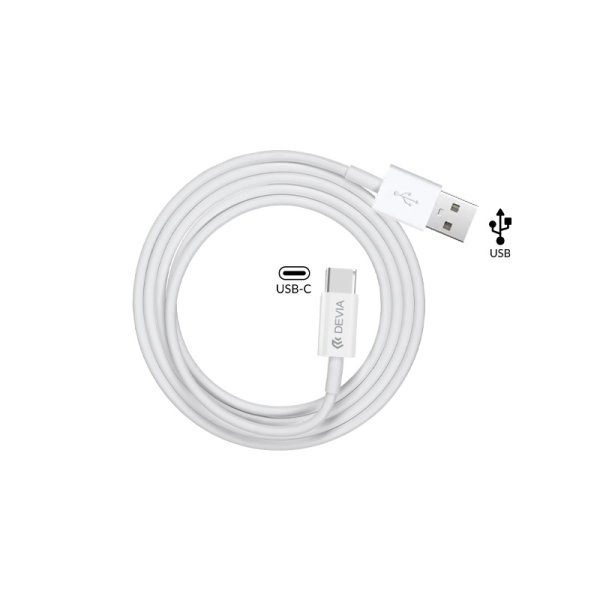 Cablu incarcare Type-C, Devia- Alb [3]
