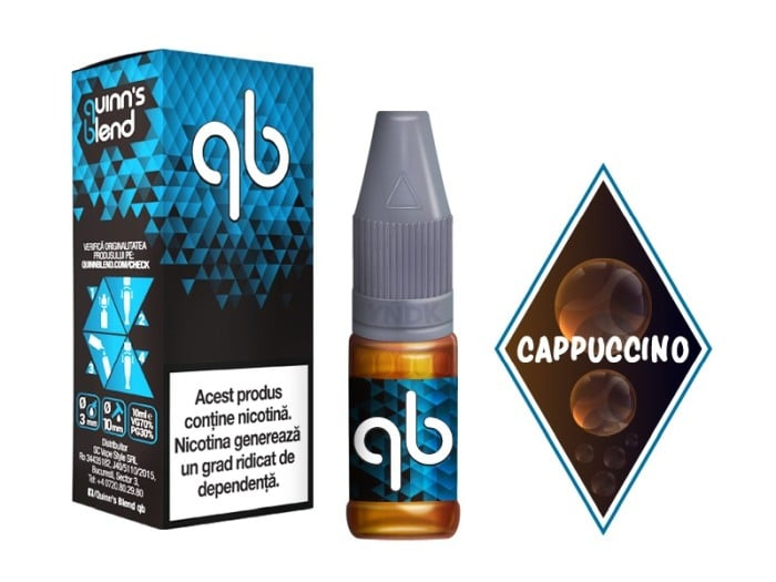 Cappuccino 18 mg/ml, Quinn`s Blend Blue 10ml [1]