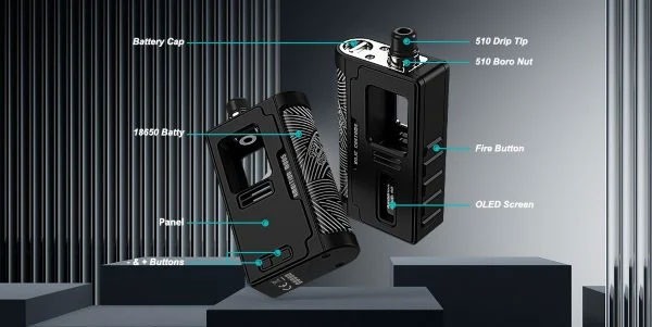 KIL-LITE 60 Box Mod 60W Ambition Mods x Kilic BLACK [2]