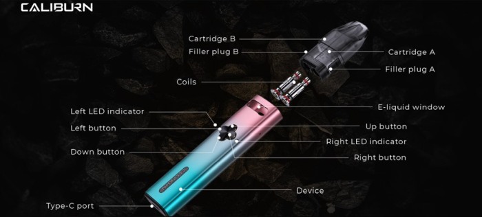 Kit Caliburn Explorer 1000mah Negru, Uwell [8]