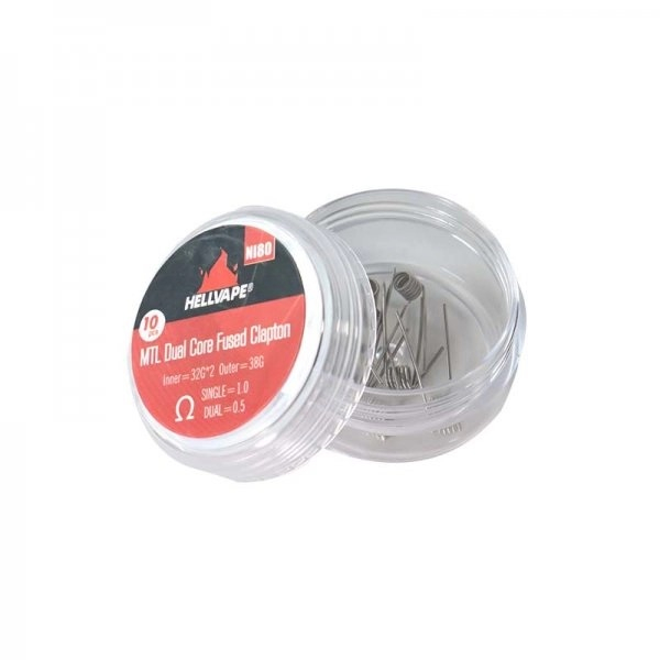Rezistente Ni80 MTL Fused Clapton Dual Core 1ohm, Hellvape [2]