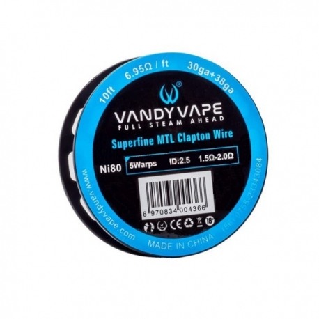 Rola Superfine MTL Clapton Ni80 30GA+38GA, Vandy Vape [1]